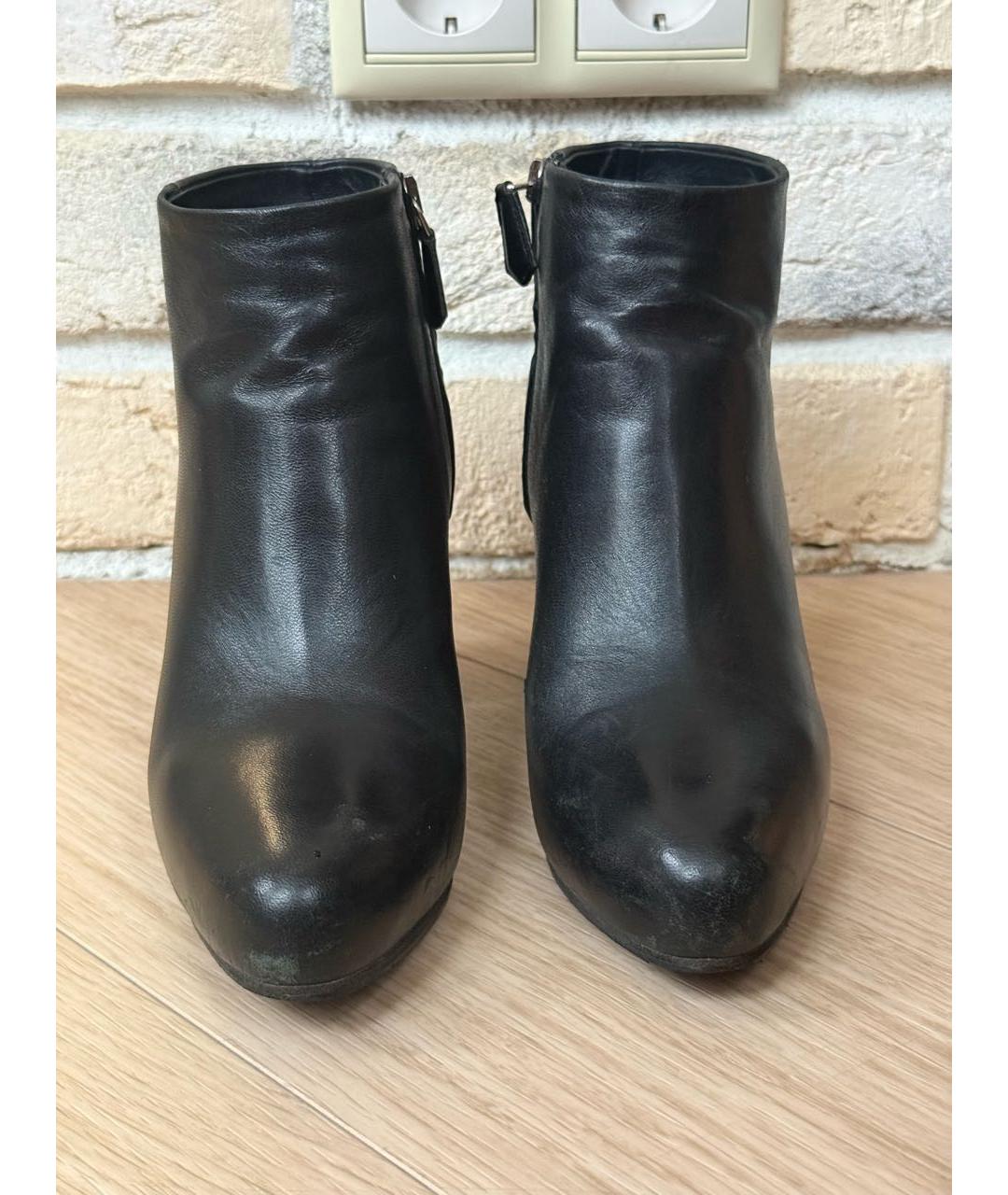 PRADA Черные кожаные ботильоны, фото 2