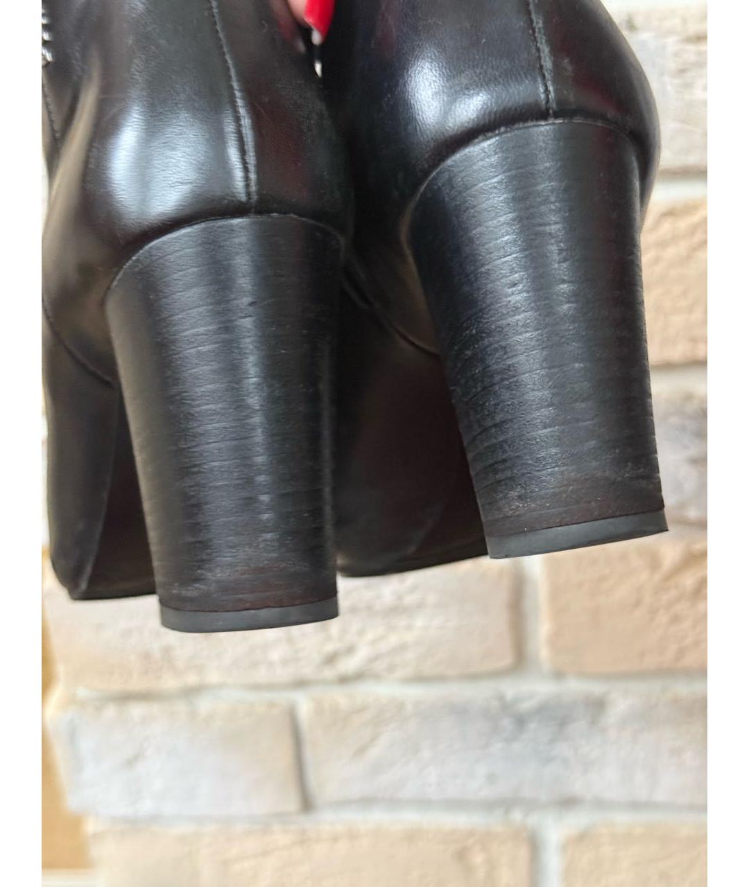 PRADA Черные кожаные ботильоны, фото 7