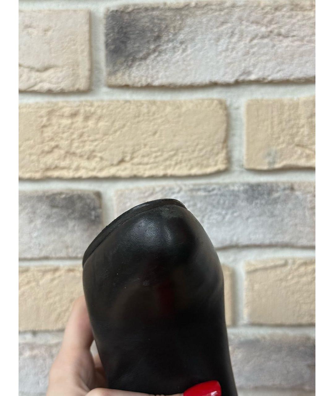 PRADA Черные кожаные ботильоны, фото 8