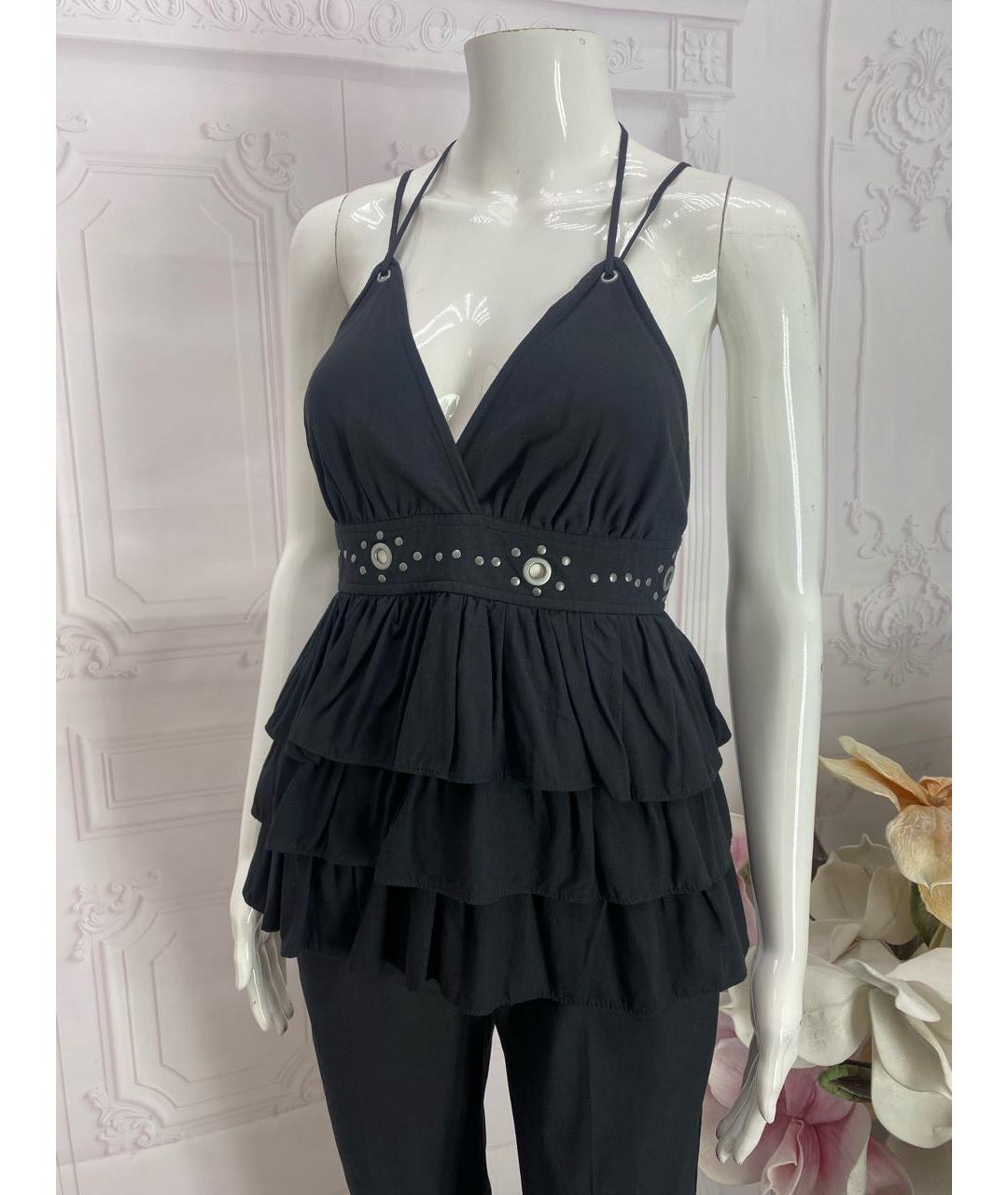 DOLCE&GABBANA Черная хлопковая майка, фото 6