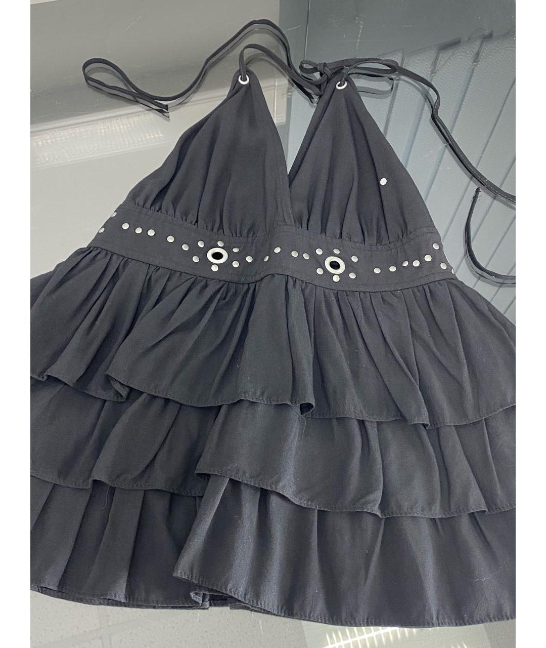 DOLCE&GABBANA Черная хлопковая майка, фото 3