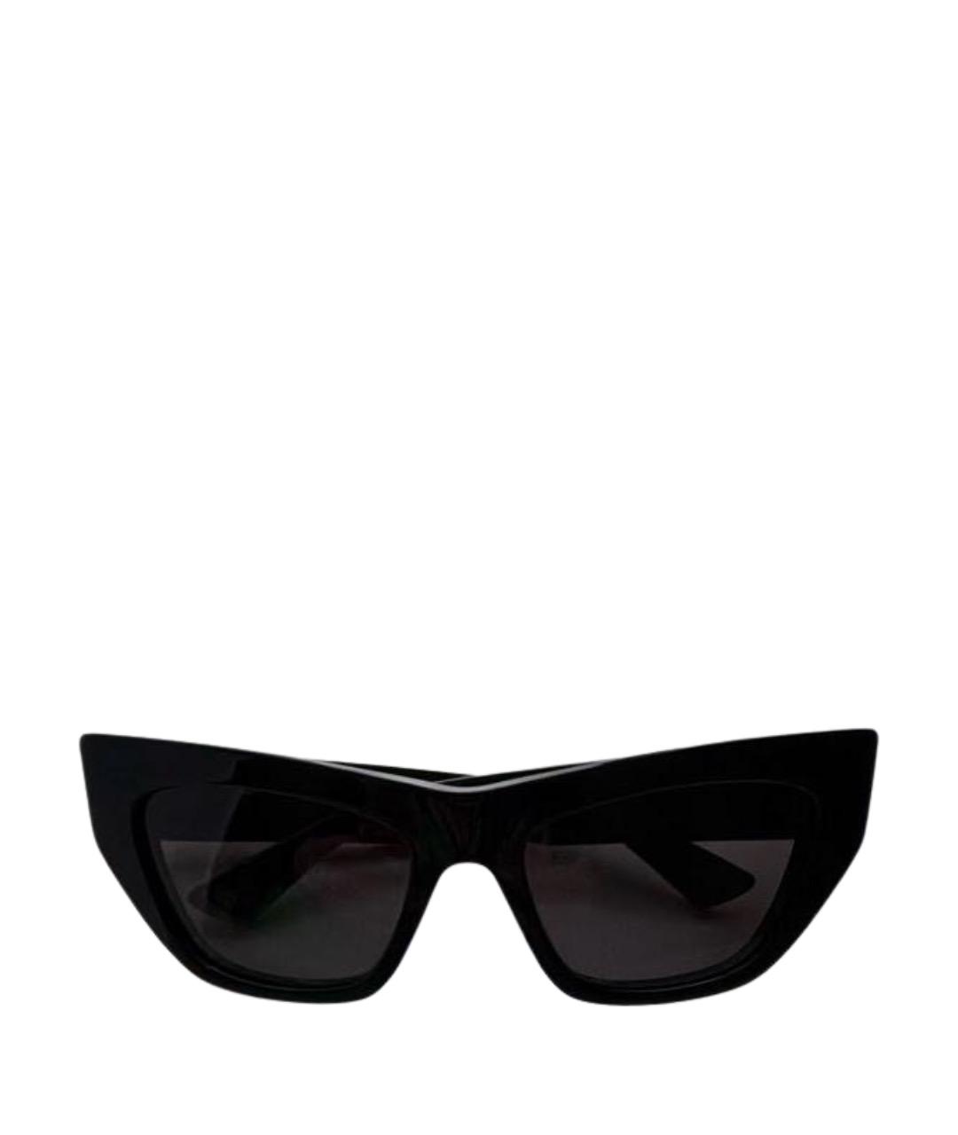 BOTTEGA VENETA Черные пластиковые солнцезащитные очки, фото 1