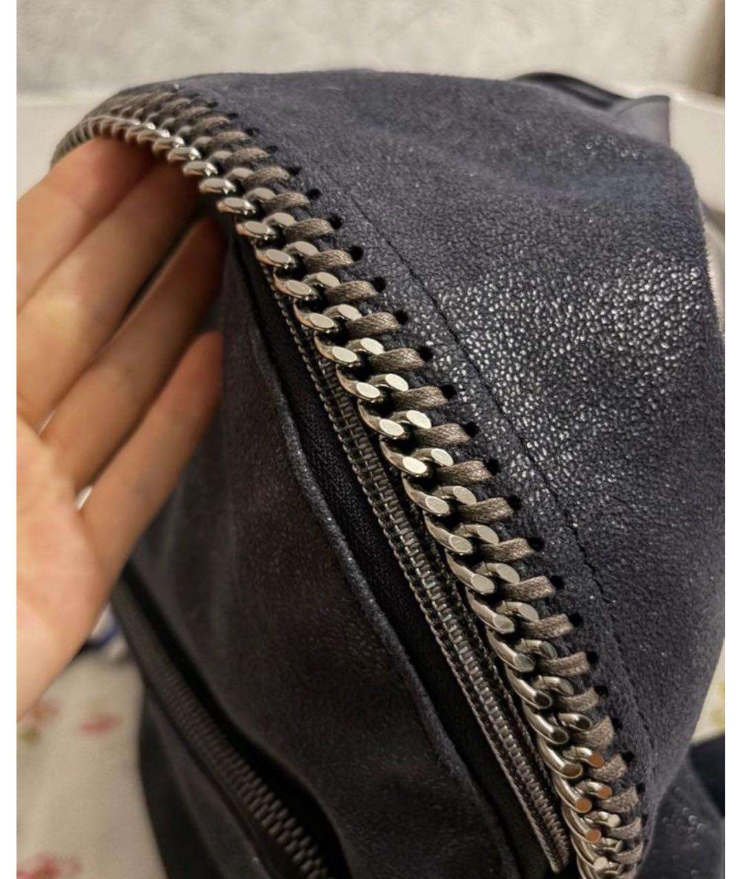 STELLA MCCARTNEY Темно-синий рюкзак из искусственной кожи, фото 2