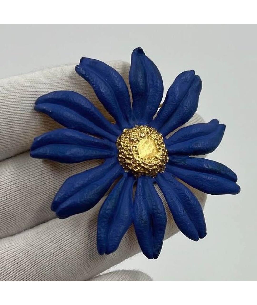 KENZO Синяя металлическая булавка / брошь, фото 3