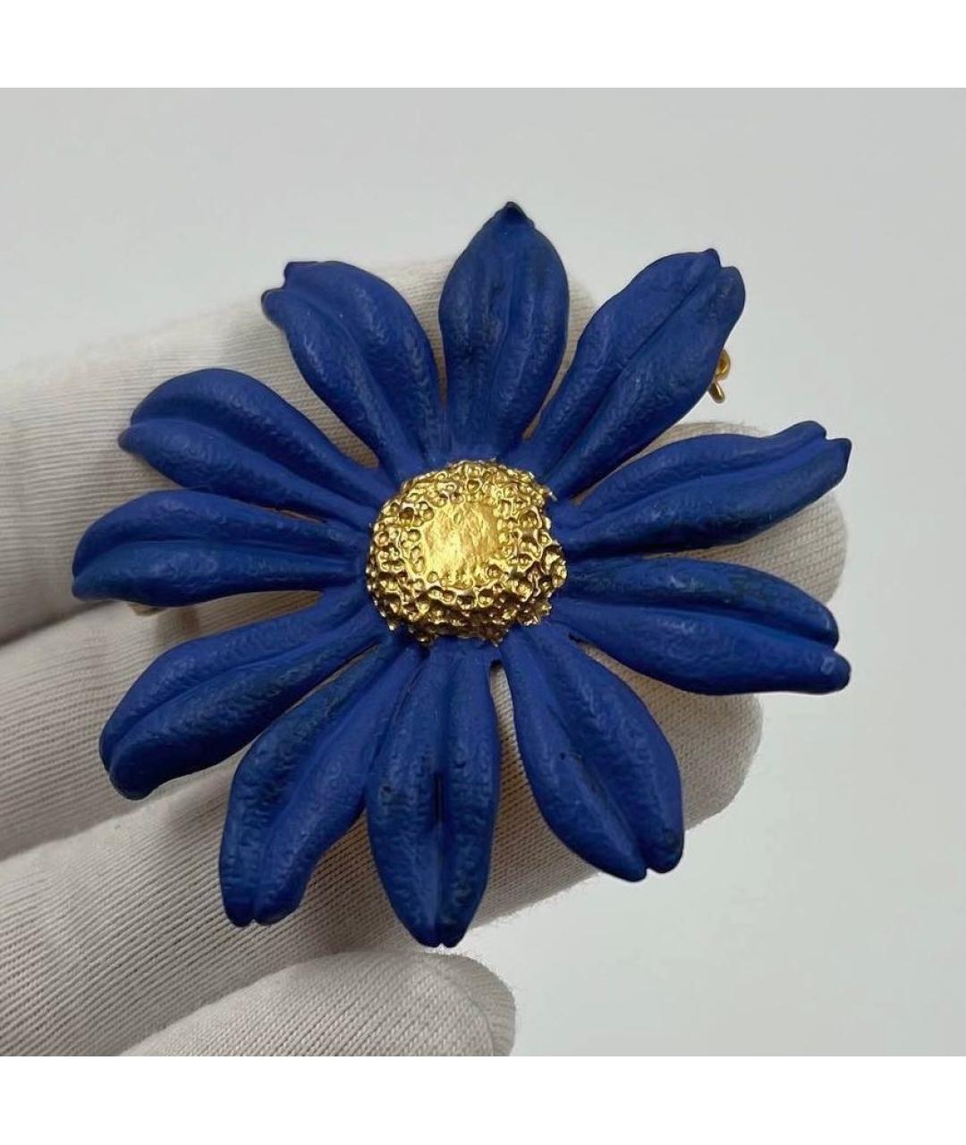 KENZO Синяя металлическая булавка / брошь, фото 4