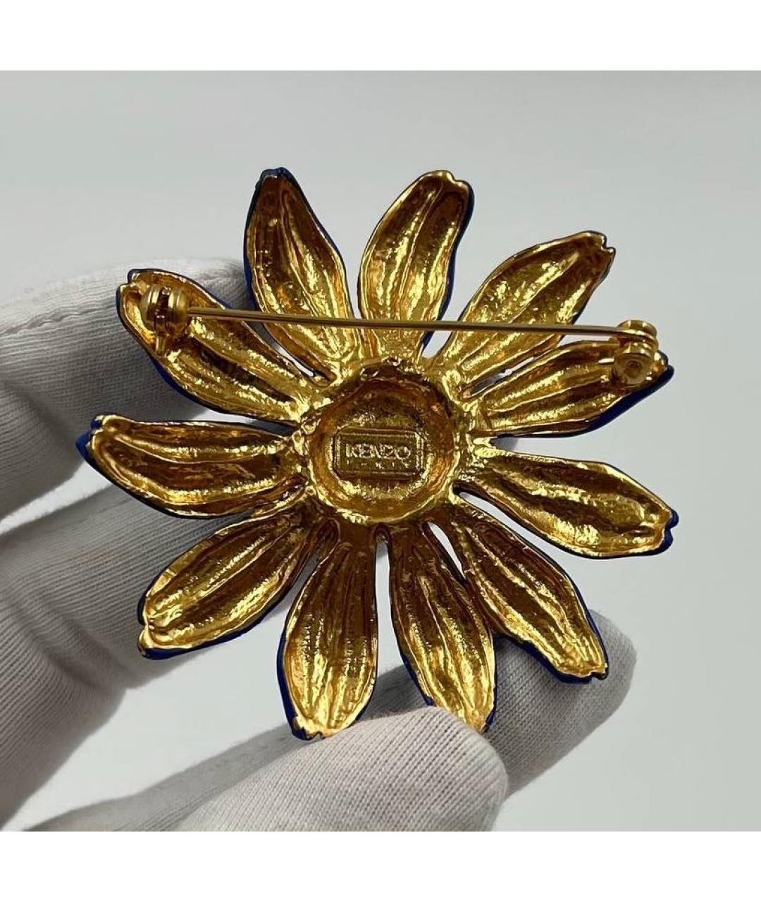 KENZO Синяя металлическая булавка / брошь, фото 5
