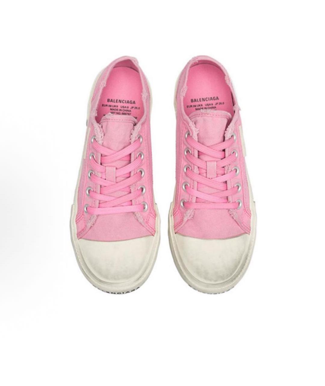 BALENCIAGA Розовые кеды, фото 4