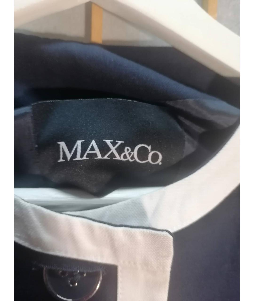 MAX&CO Синий хлопковый жакет/пиджак, фото 3