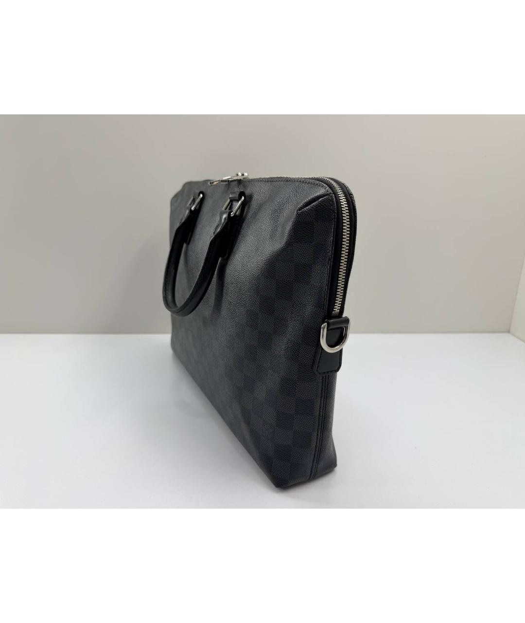 LOUIS VUITTON Черный портфель, фото 6