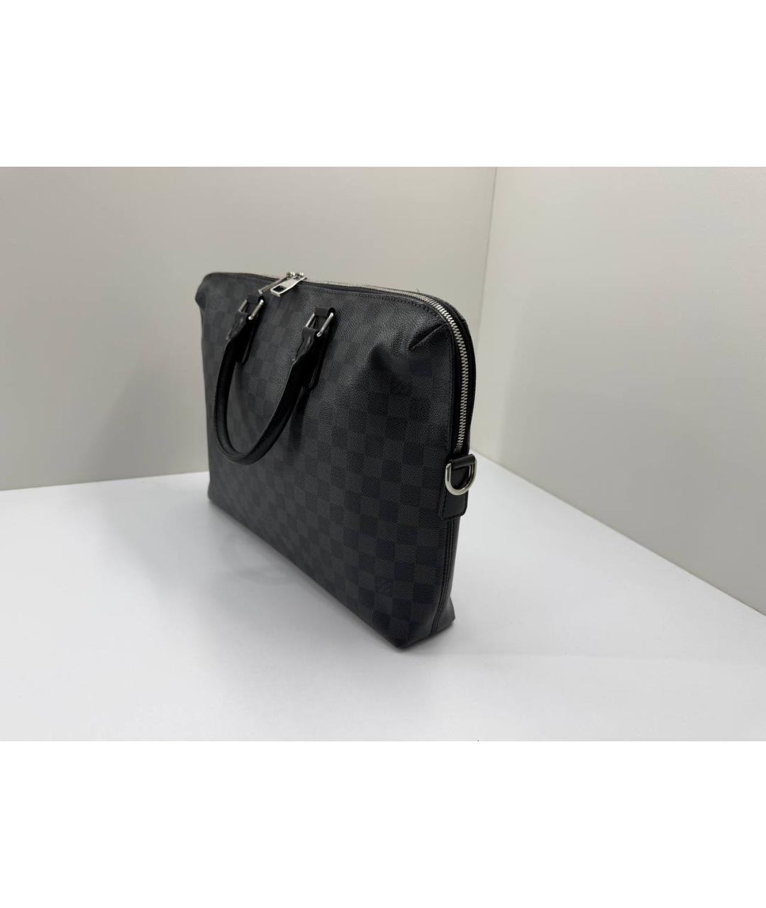 LOUIS VUITTON Черный портфель, фото 9