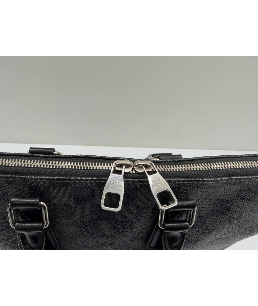 LOUIS VUITTON Черный портфель, фото 3