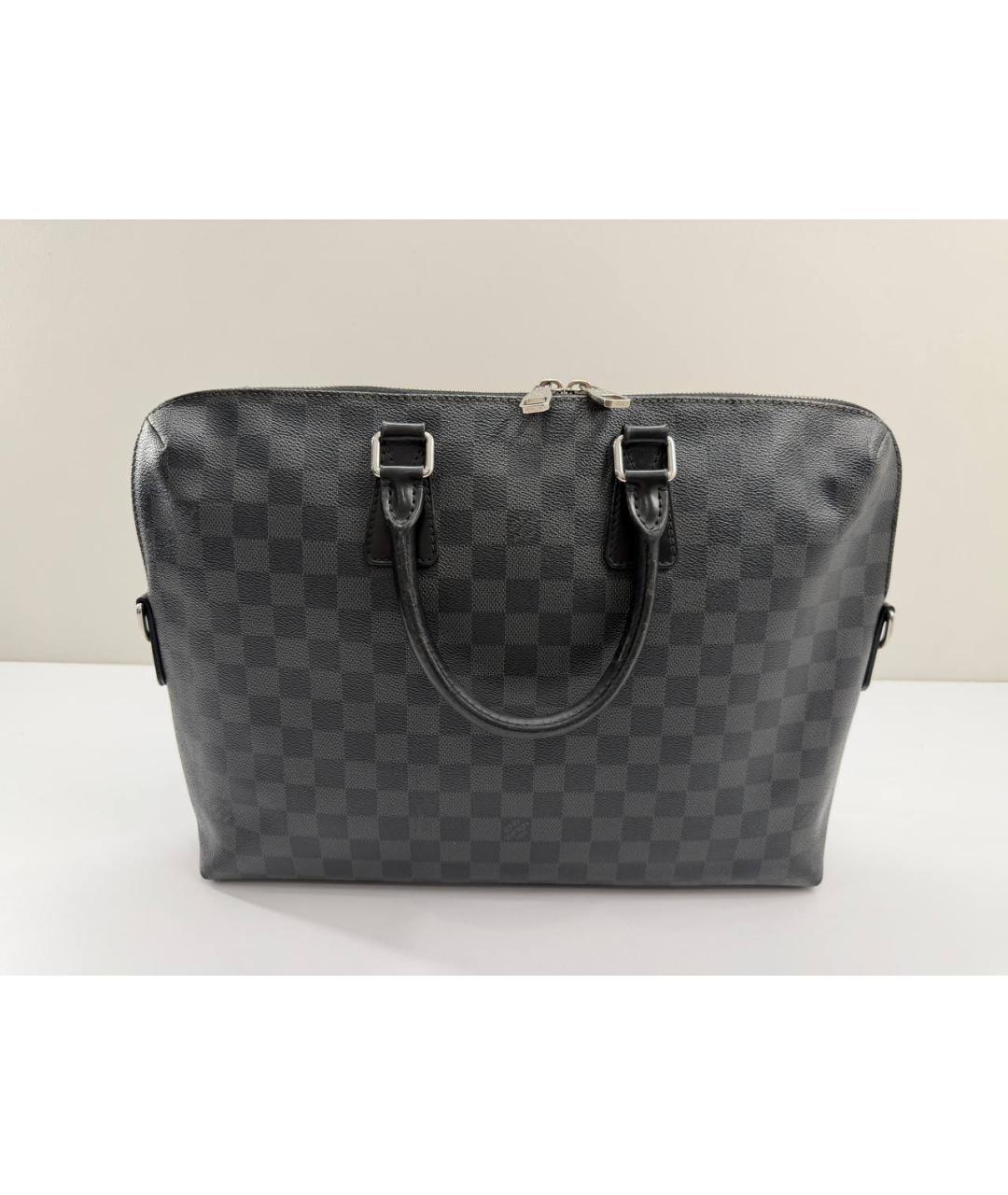 LOUIS VUITTON Черный портфель, фото 10