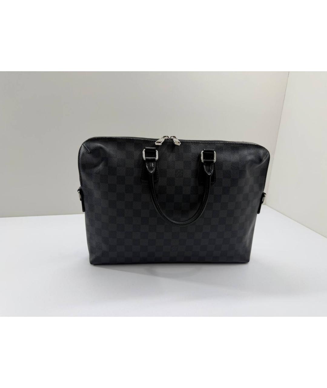 LOUIS VUITTON Черный портфель, фото 7