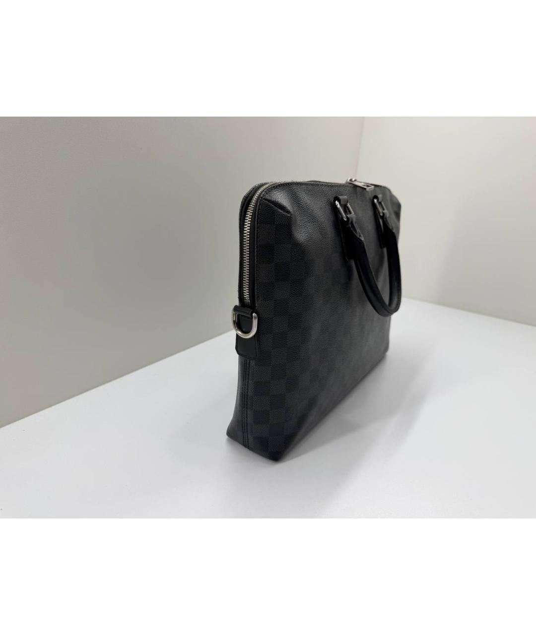 LOUIS VUITTON Черный портфель, фото 5