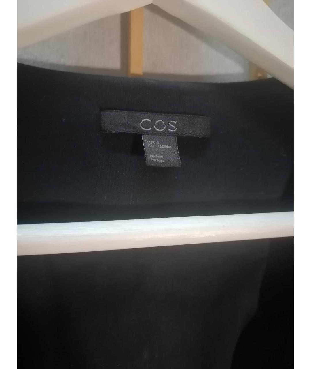 COS Черное хлопковое повседневное платье, фото 2