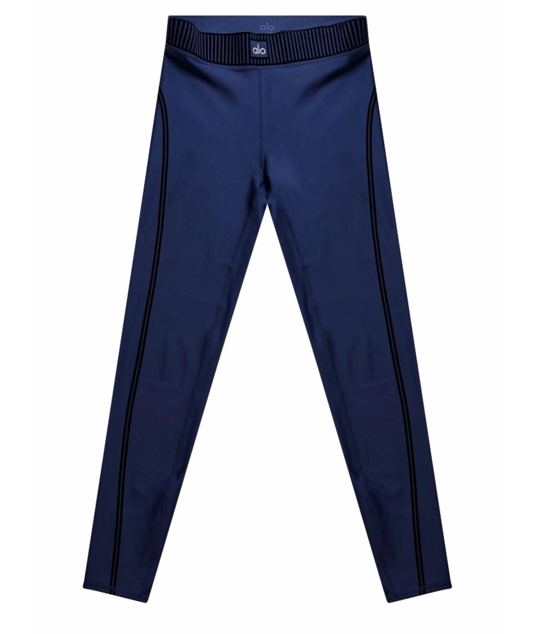 ALO YOGA Темно-синие велюровые спортивные брюки и шорты, фото 1