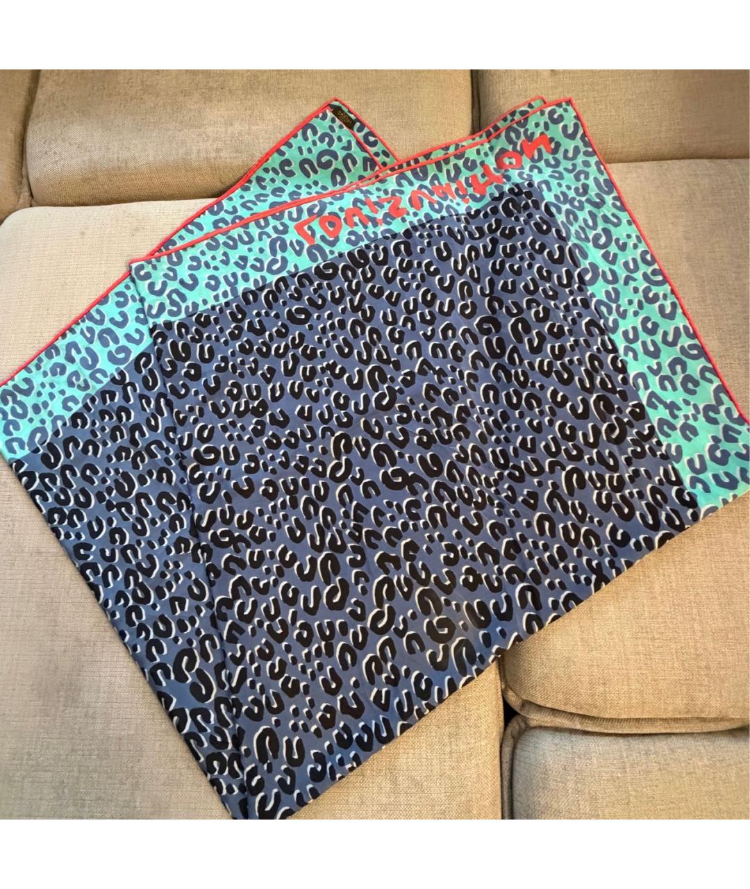 LOUIS VUITTON Мульти шелковый шарф, фото 4