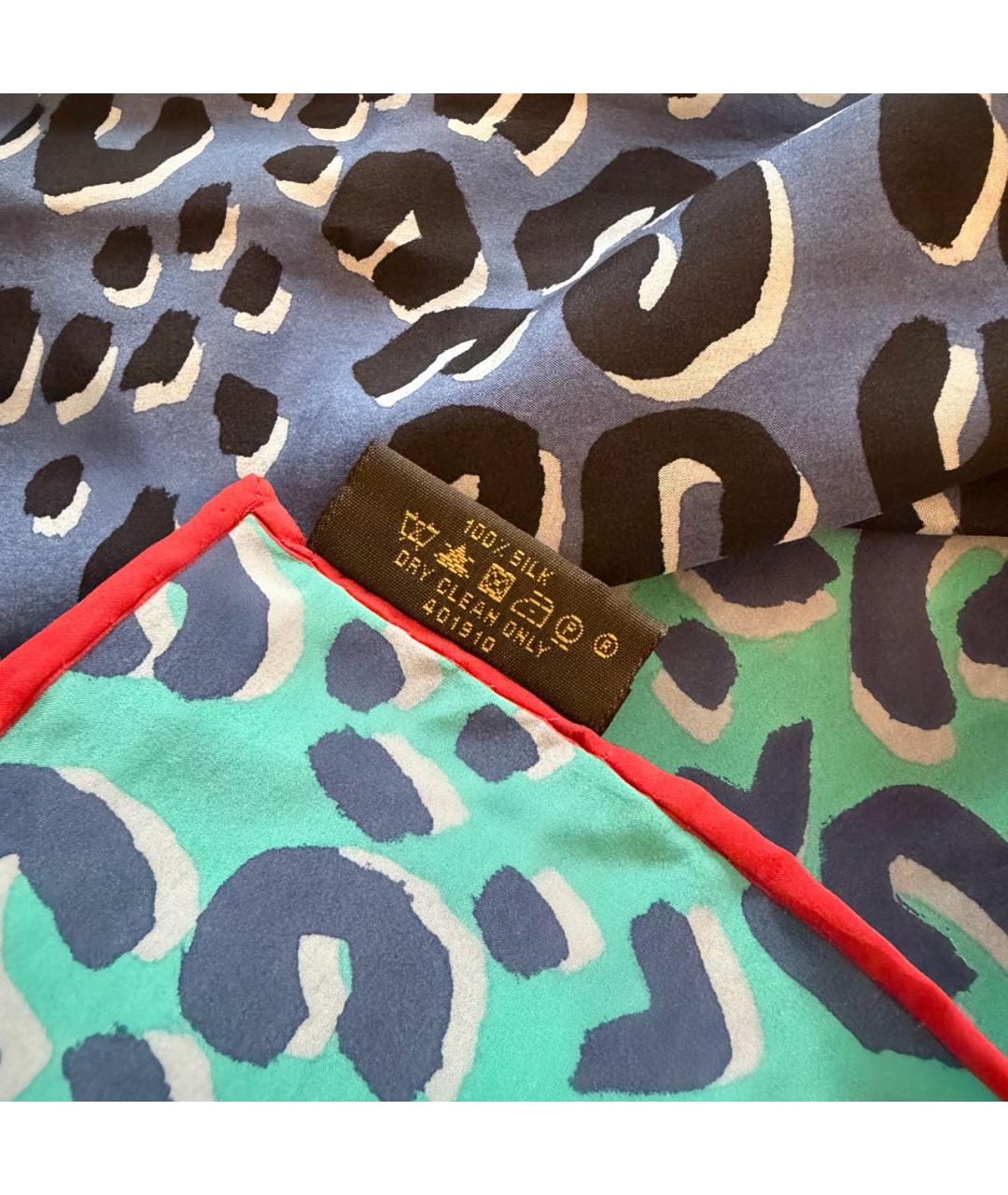 LOUIS VUITTON Мульти шелковый шарф, фото 3