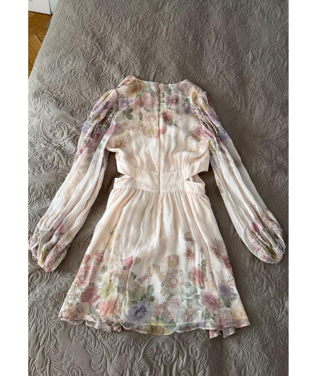 TWIN-SET Розовое шифоновое платье, фото 3