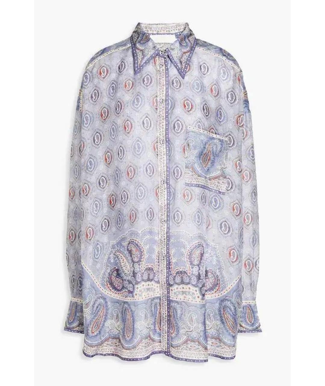 ZIMMERMANN Фиолетовая шелковая рубашка, фото 6