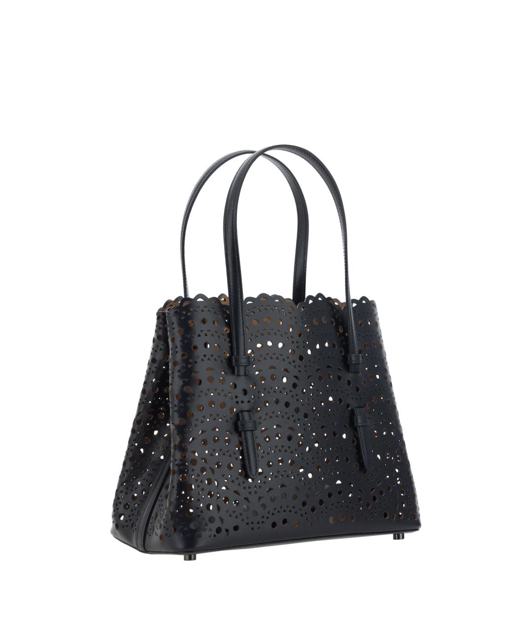 ALAIA Черная кожаная сумка через плечо, фото 2