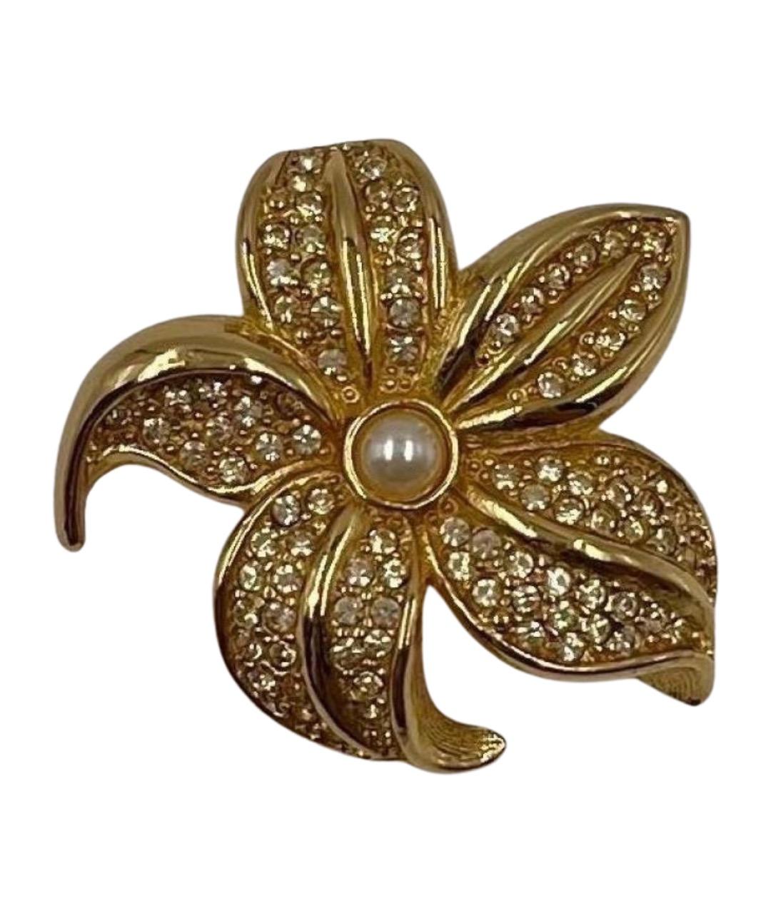 CHRISTIAN DIOR Золотая позолоченная булавка / брошь, фото 1