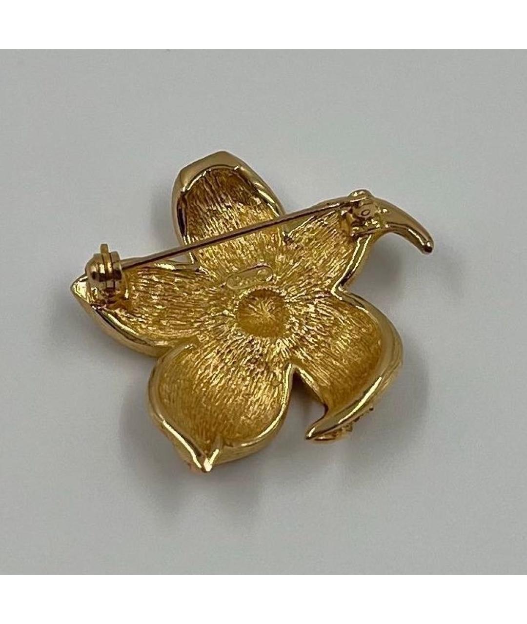 CHRISTIAN DIOR Золотая позолоченная булавка / брошь, фото 4