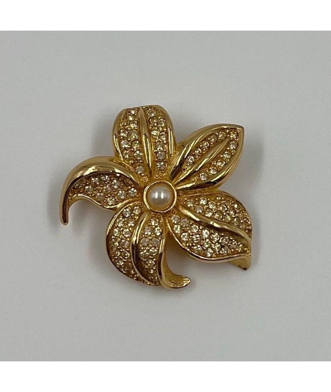 CHRISTIAN DIOR Золотая позолоченная булавка / брошь, фото 6