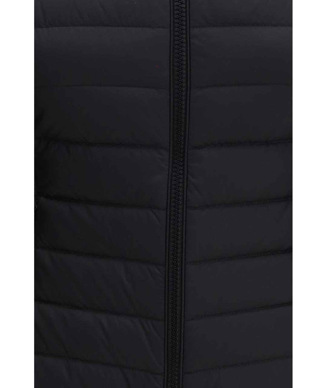 MONCLER Черная синтетическая куртка, фото 3