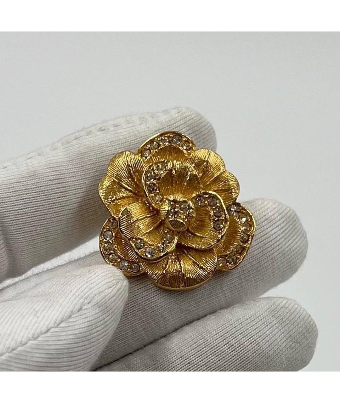 CHRISTIAN DIOR Золотая позолоченная булавка / брошь, фото 3