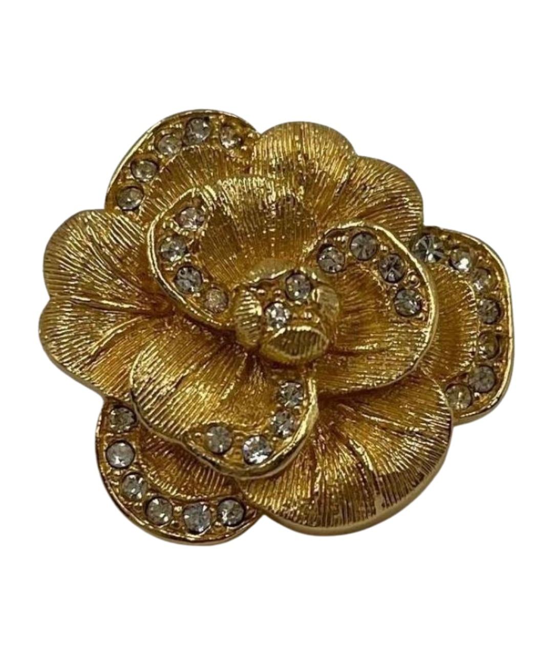 CHRISTIAN DIOR Золотая позолоченная булавка / брошь, фото 1