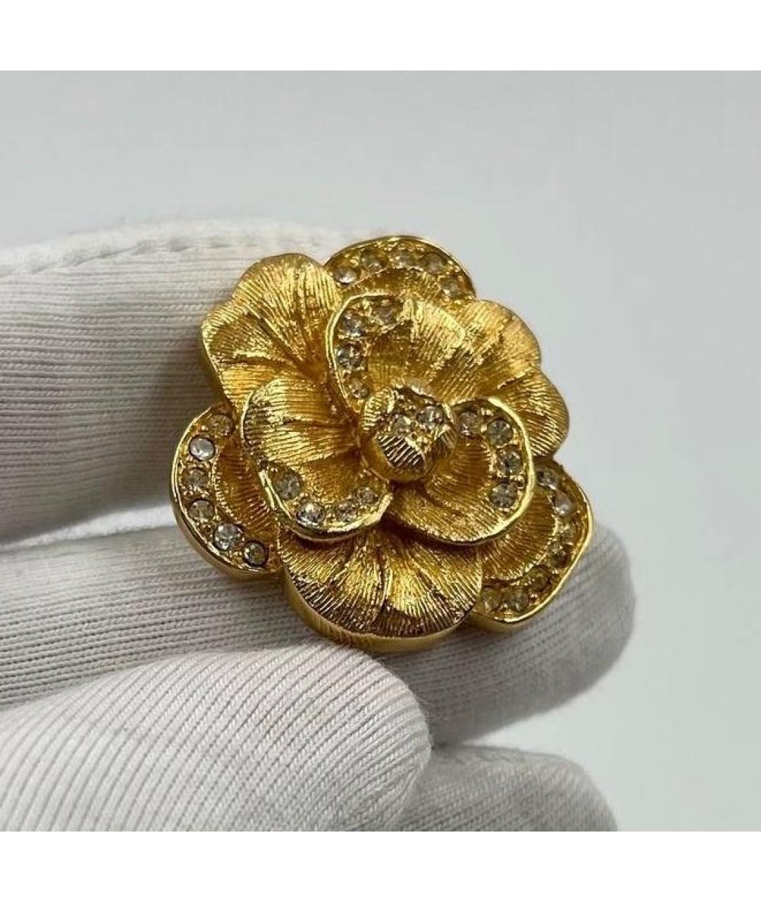 CHRISTIAN DIOR Золотая позолоченная булавка / брошь, фото 5