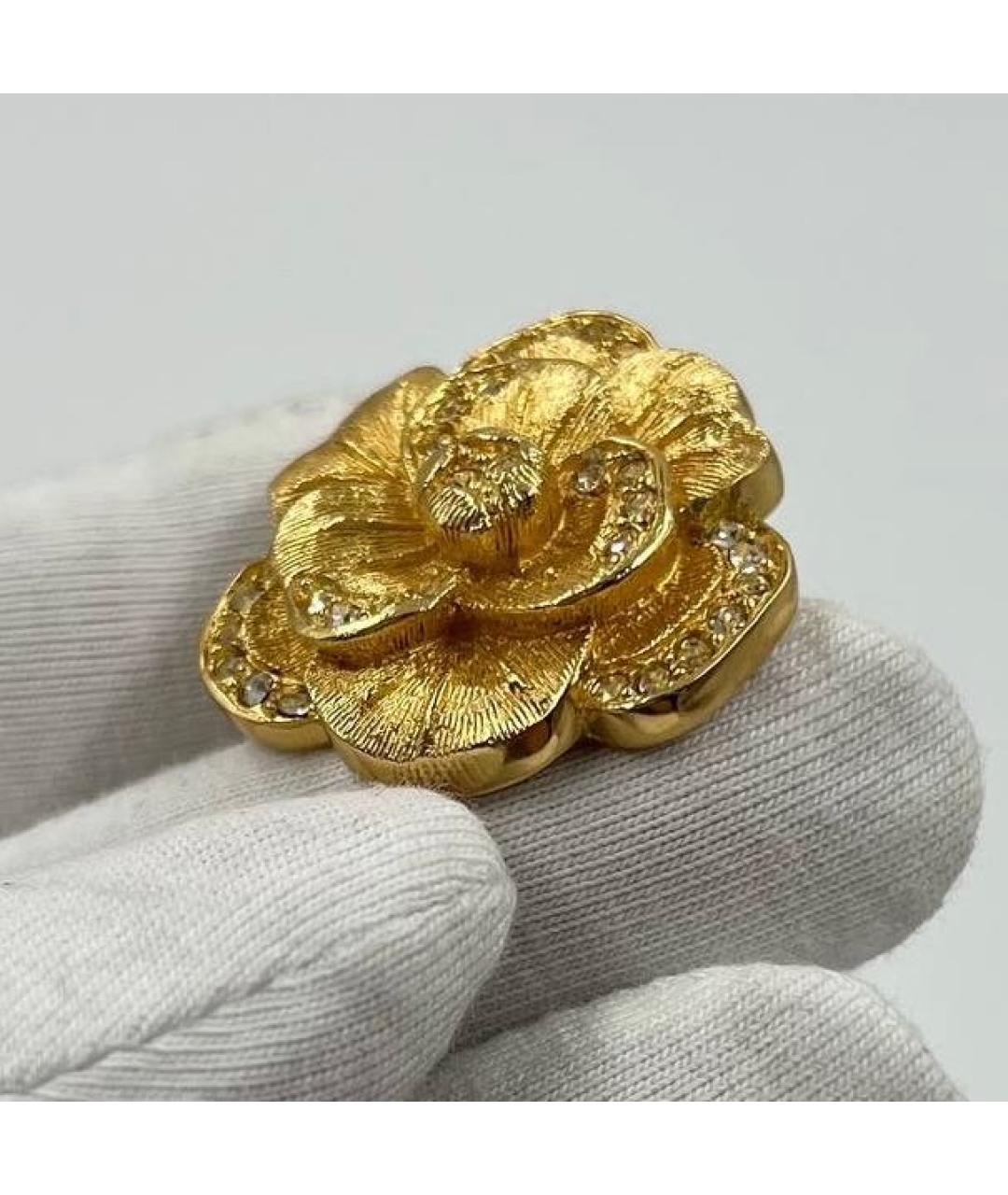 CHRISTIAN DIOR Золотая позолоченная булавка / брошь, фото 6