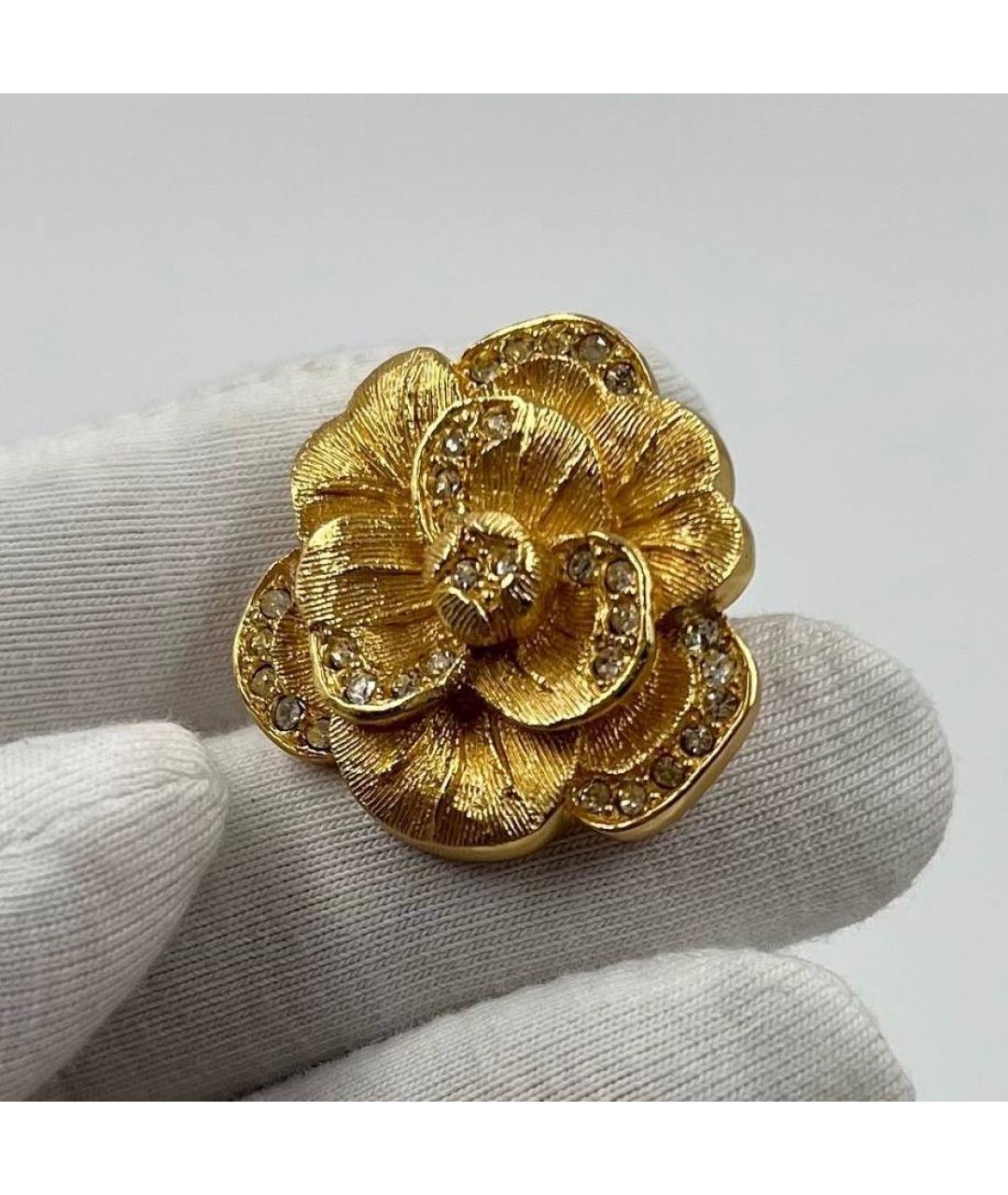 CHRISTIAN DIOR Золотая позолоченная булавка / брошь, фото 4