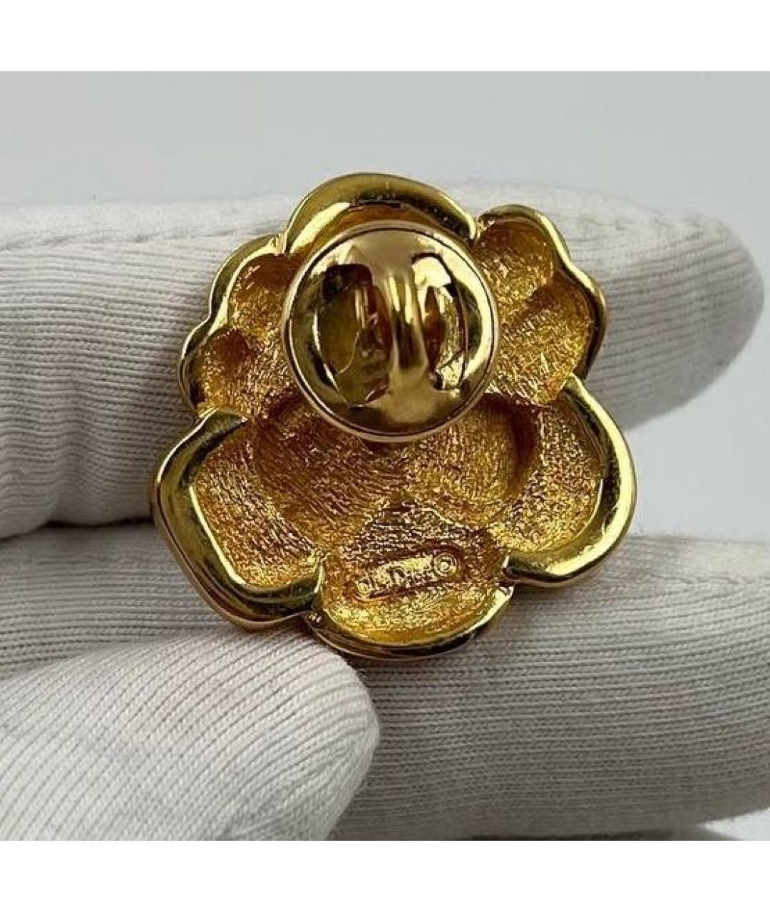 CHRISTIAN DIOR Золотая позолоченная булавка / брошь, фото 7