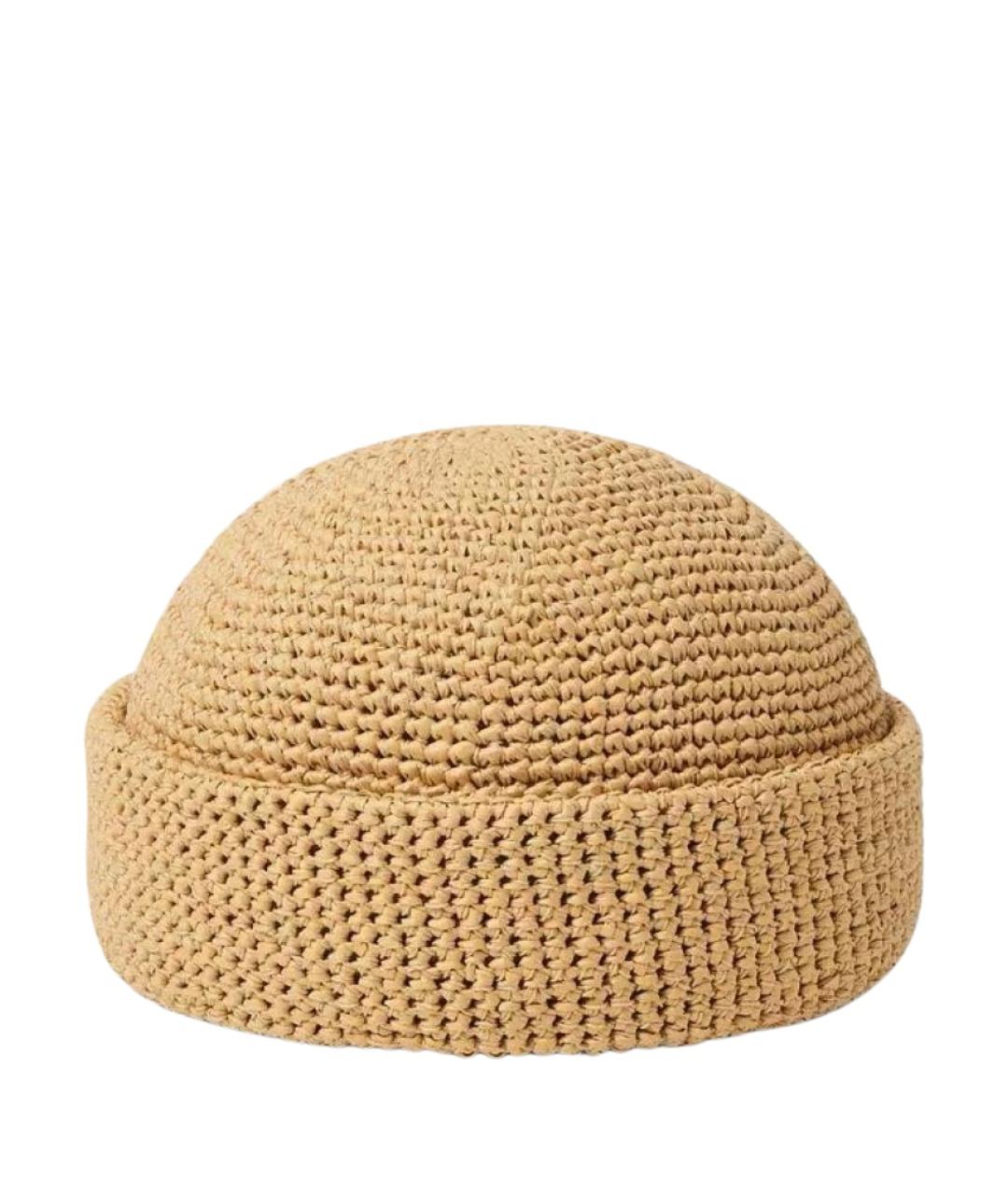 LORO PIANA Бежевая шапка, фото 1