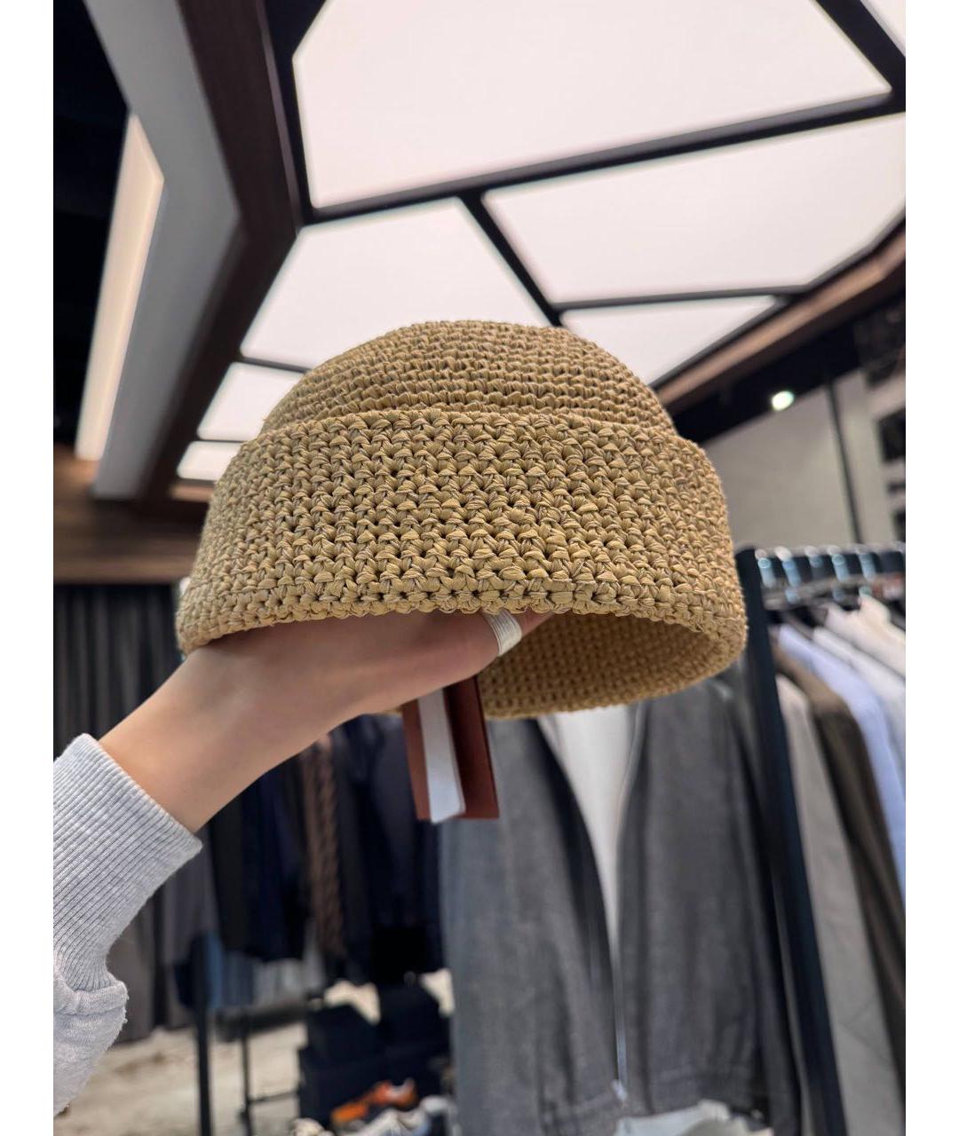 LORO PIANA Бежевая шапка, фото 6