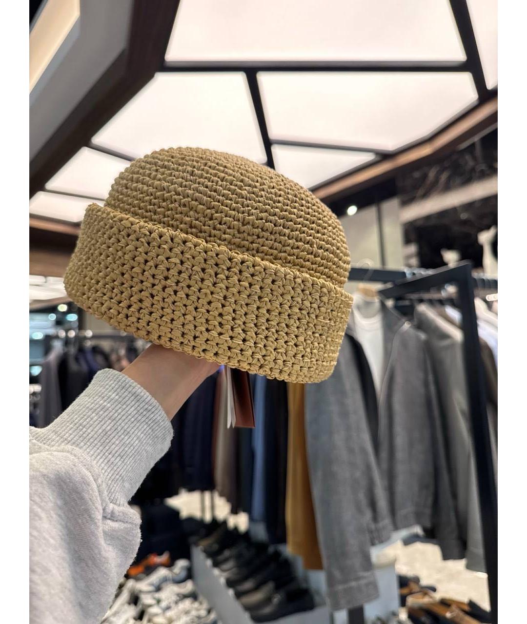 LORO PIANA Бежевая шапка, фото 4