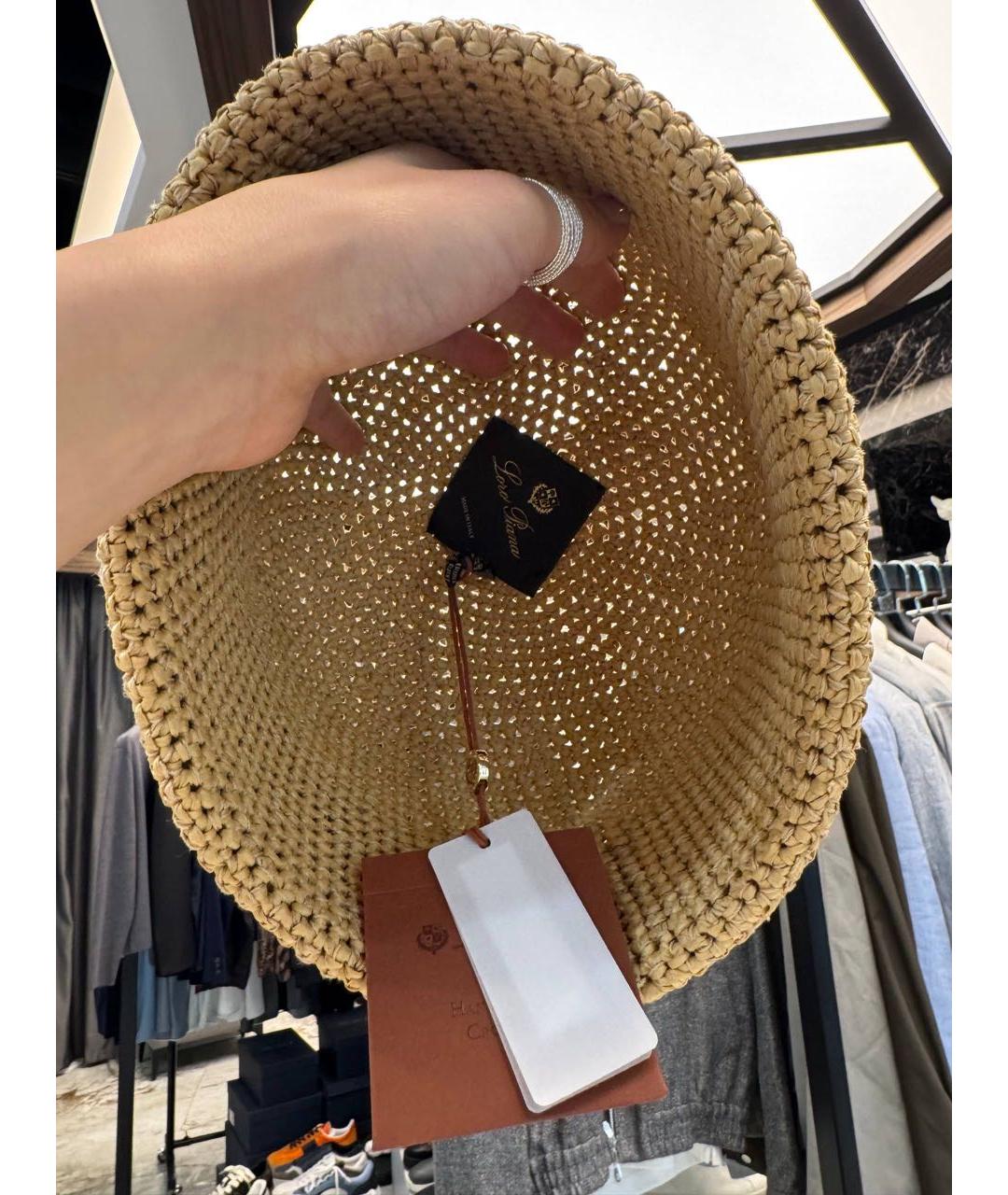 LORO PIANA Бежевая шапка, фото 5