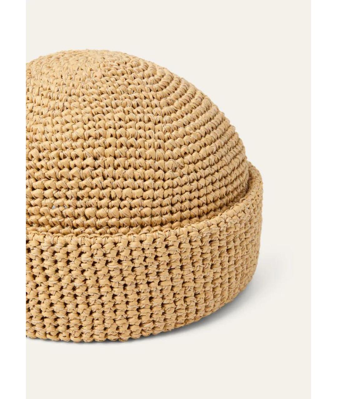 LORO PIANA Бежевая шапка, фото 3