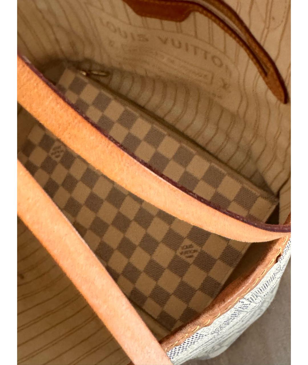 LOUIS VUITTON Белая сумка тоут, фото 4