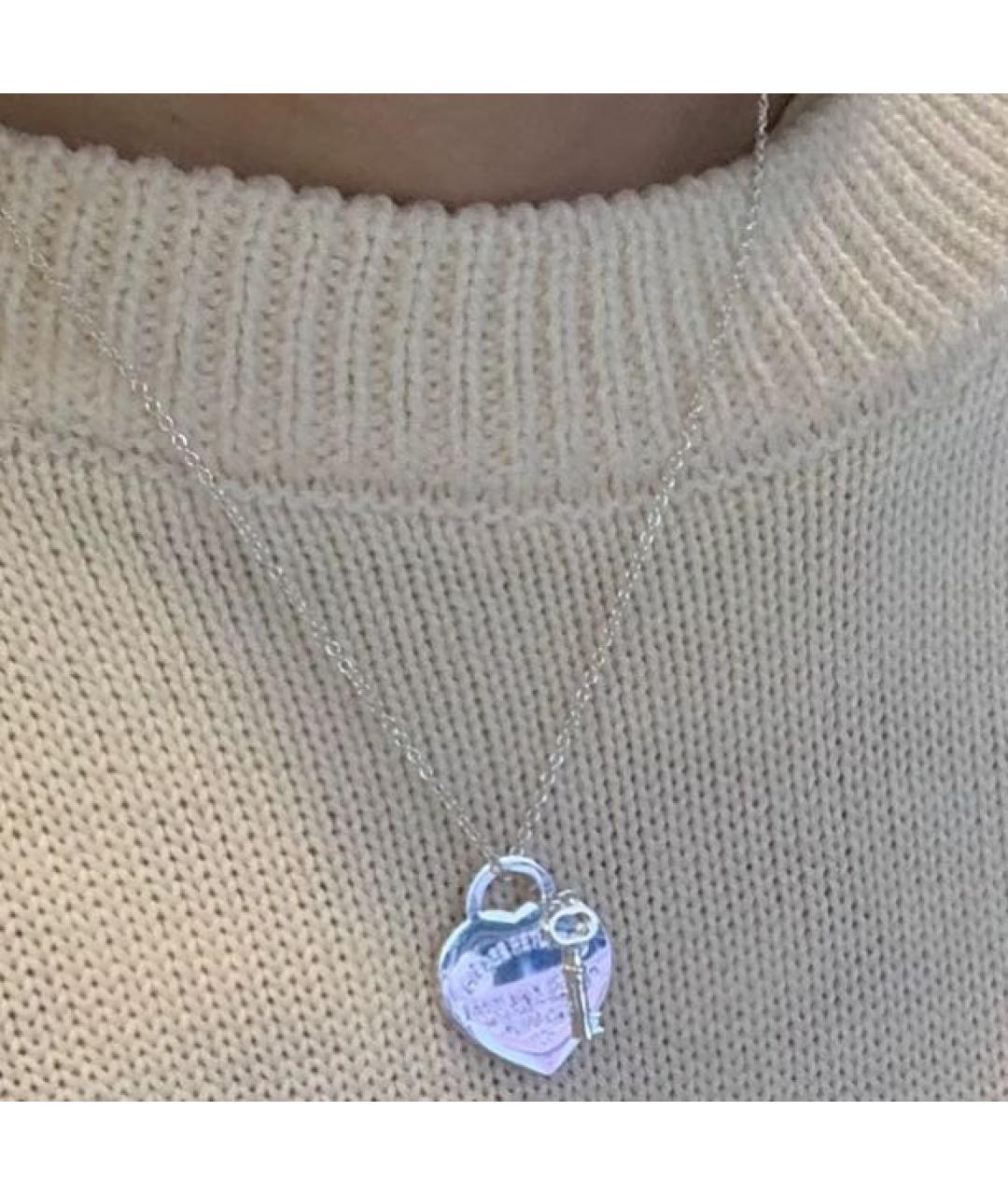 TIFFANY&CO Серебряная серебряная подвеска, фото 4