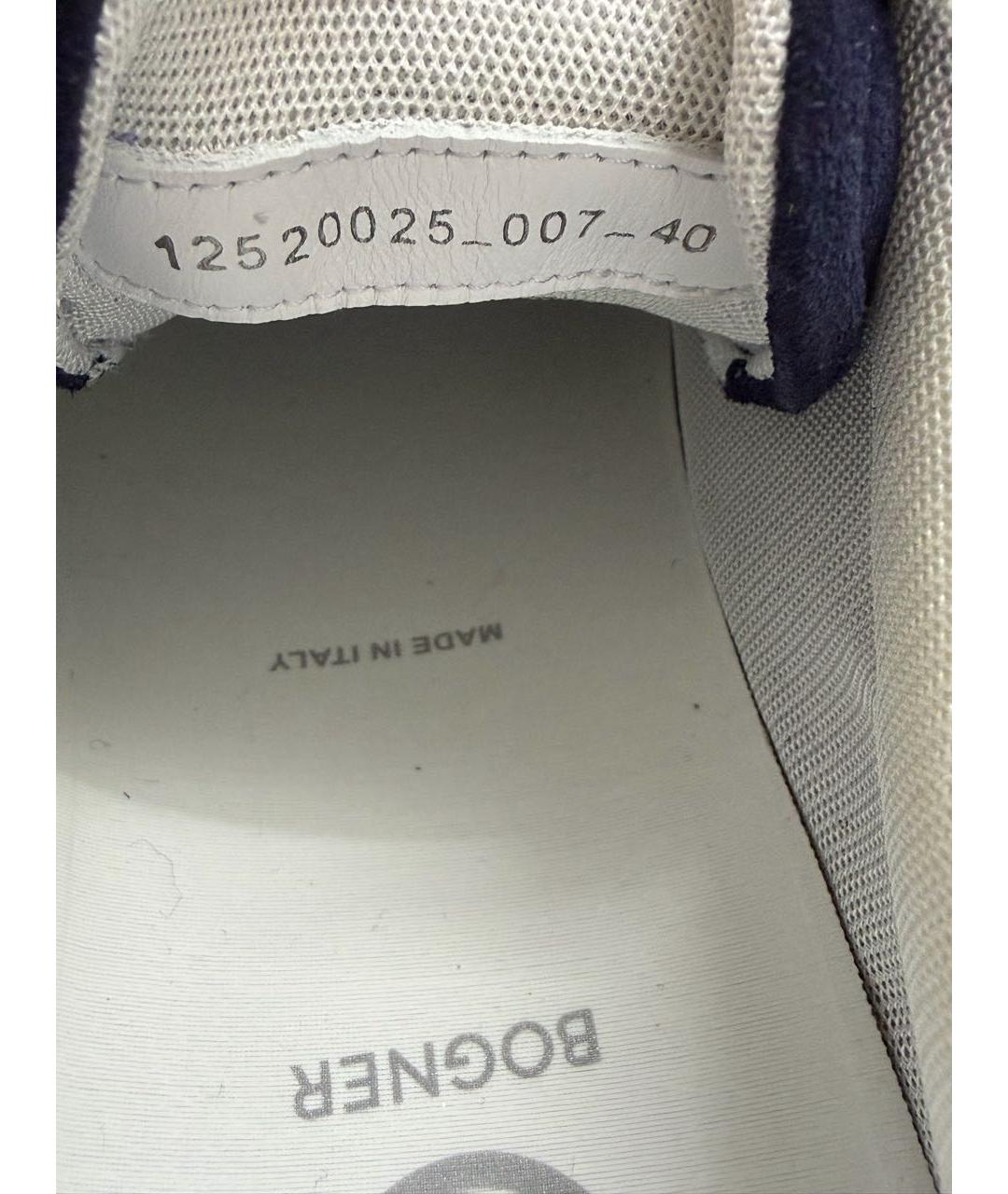 BOGNER Темно-синие замшевые низкие кроссовки / кеды, фото 8