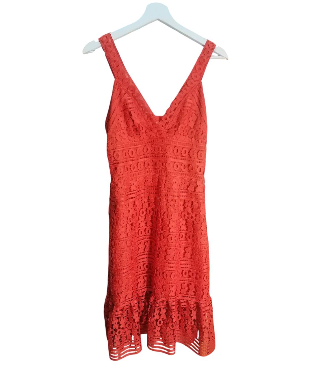 DIANE VON FURSTENBERG Красное полиэстеровое коктейльное платье, фото 8