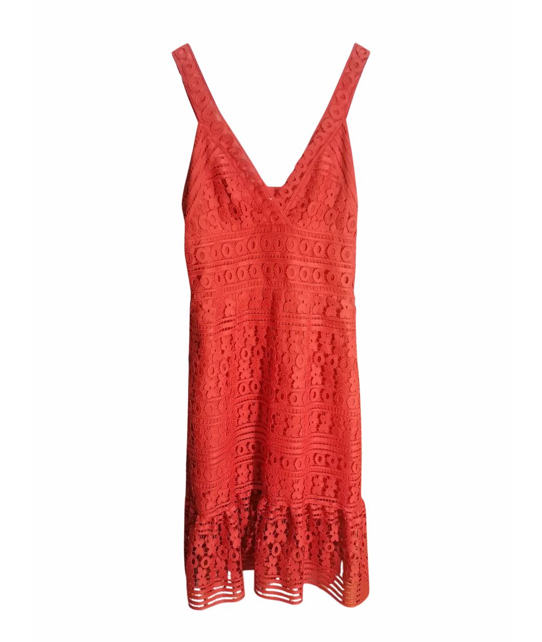 DIANE VON FURSTENBERG Красное полиэстеровое коктейльное платье, фото 1