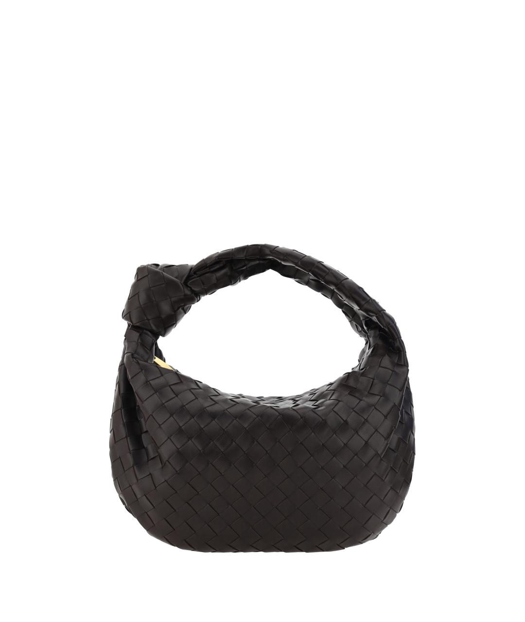 BOTTEGA VENETA Коричневая кожаная сумка с короткими ручками, фото 1