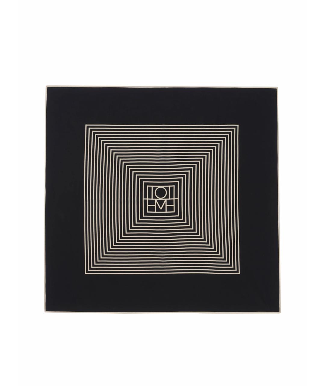 TOTEME Черный шелковый платок, фото 1