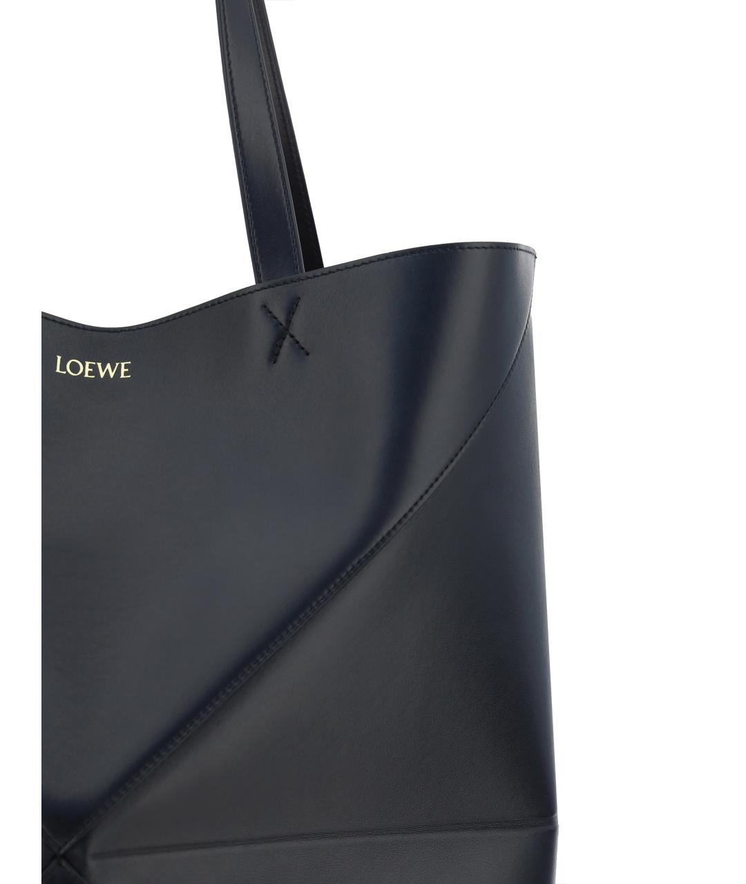 LOEWE Черная кожаная сумка на плечо, фото 4