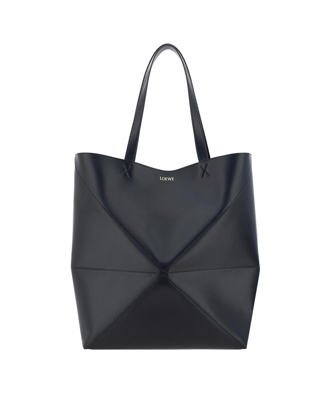 LOEWE Черная кожаная сумка на плечо, фото 1