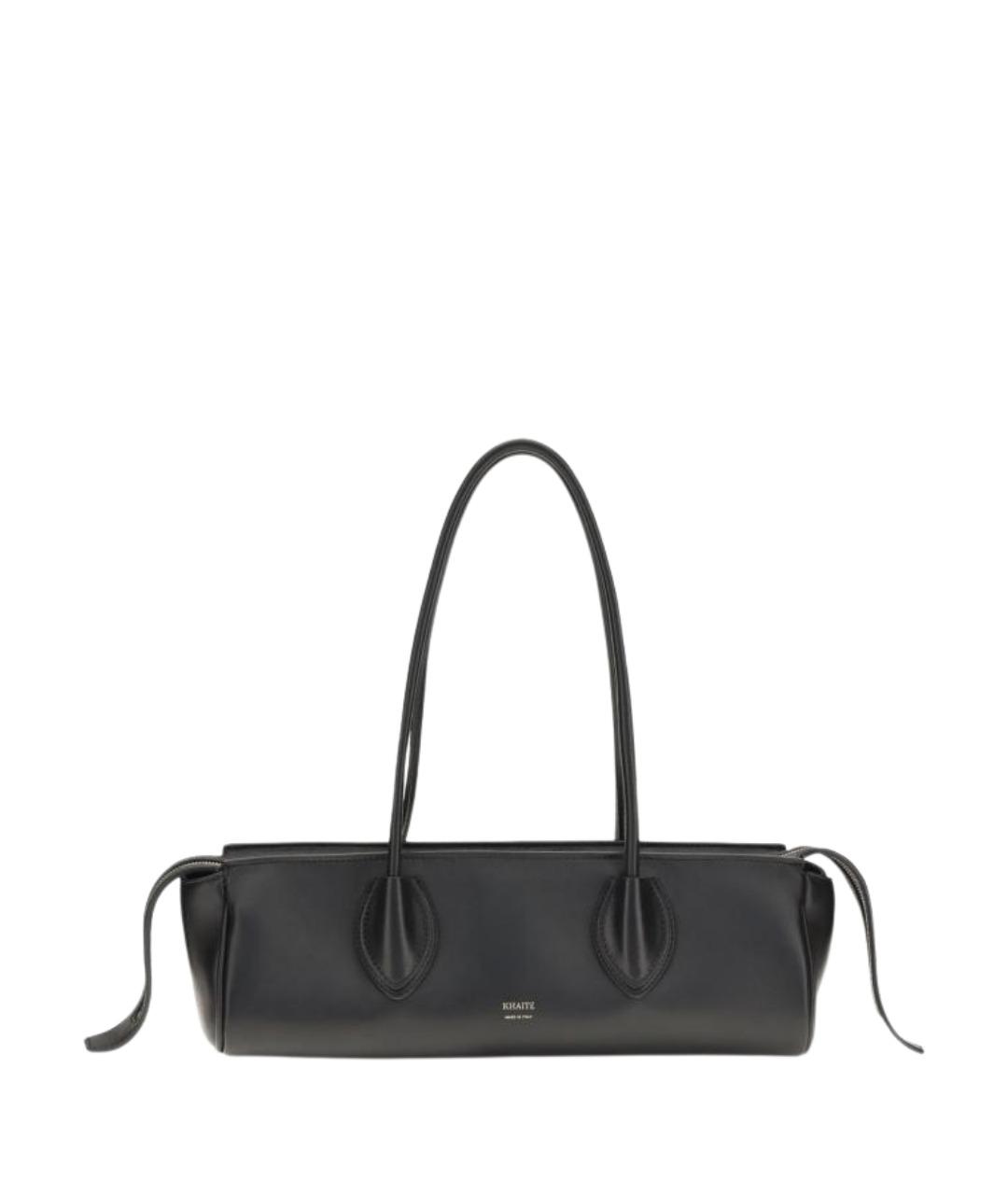 KHAITE Черная кожаная сумка через плечо, фото 1